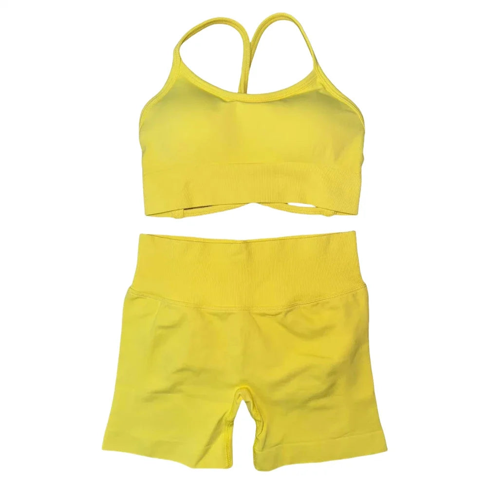 Women's Seamless Gym Set - Soft, Stretchy Activewear