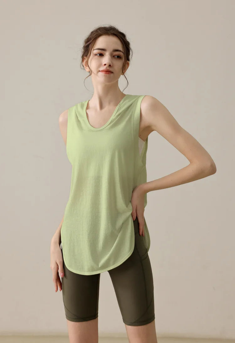 Summer Sleeveless Workout Hoodie for Women
