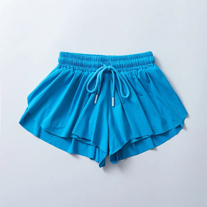 KiKis Yoga Running Skirt Shorts for Women with Pocket