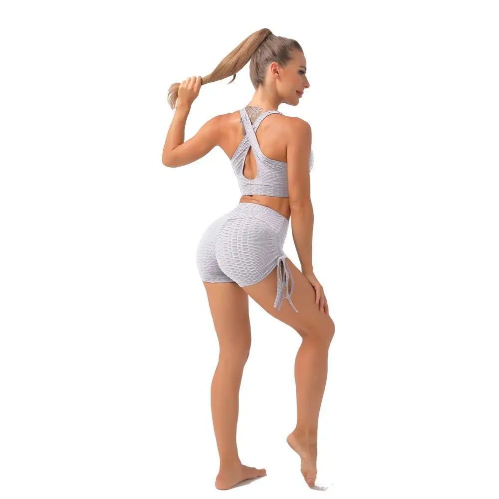 KiKis Push Up Sport Shorts Women - Textured High Waist