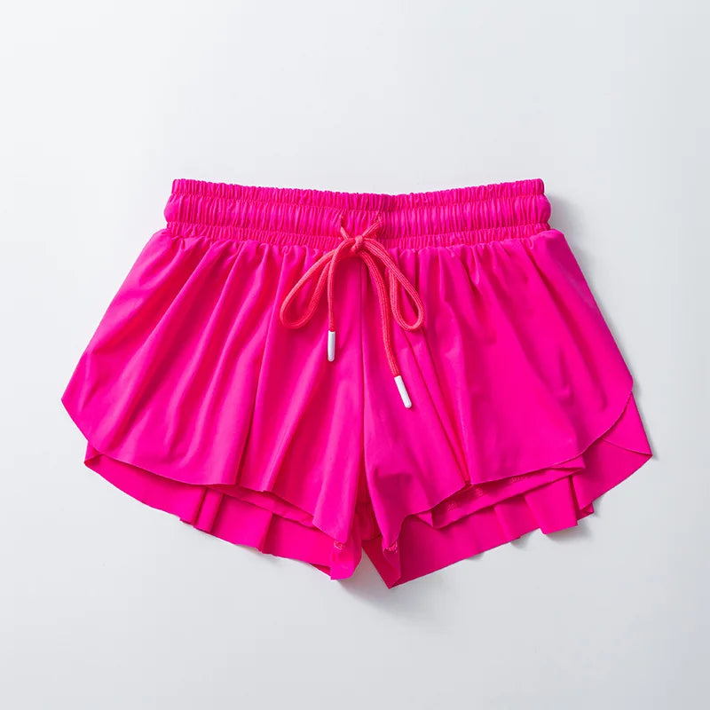 KiKis Yoga Running Skirt Shorts for Women with Pocket