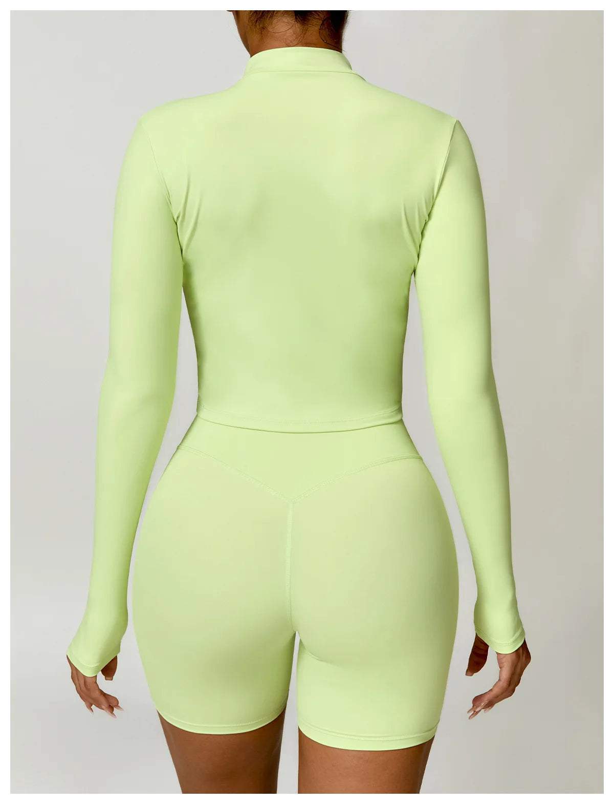 Women's Gym Workout Zip Up Top - Slim Fit