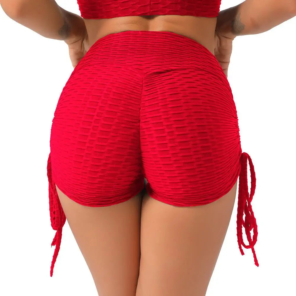 KiKis Push Up Sport Shorts Women - Textured High Waist