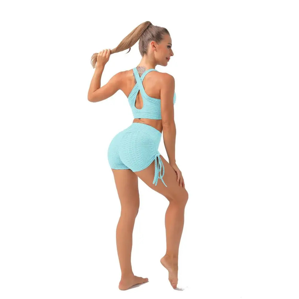 KiKis Push Up Sport Shorts Women - Textured High Waist