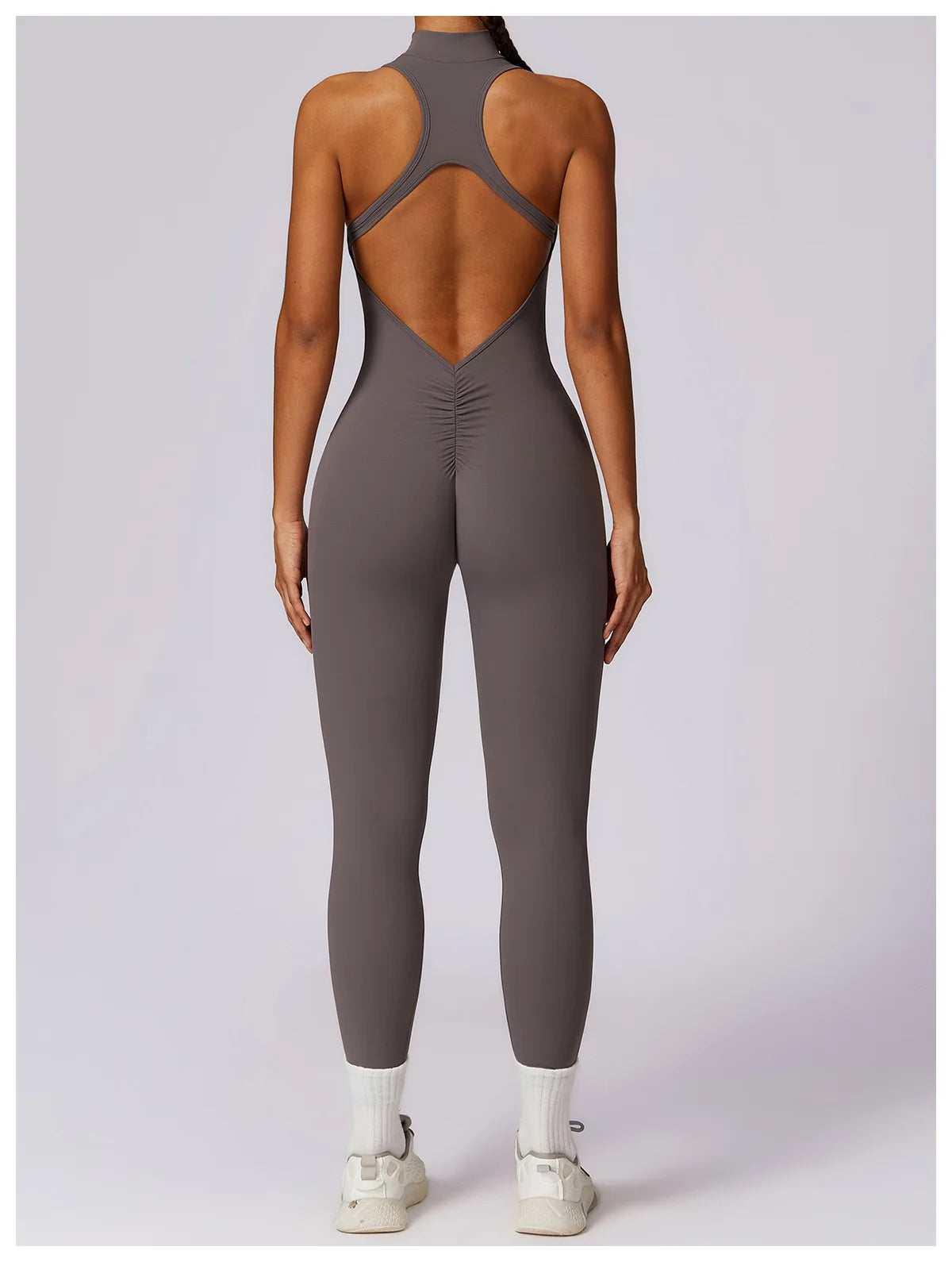 V Back One-Piece Yoga Suit for Women