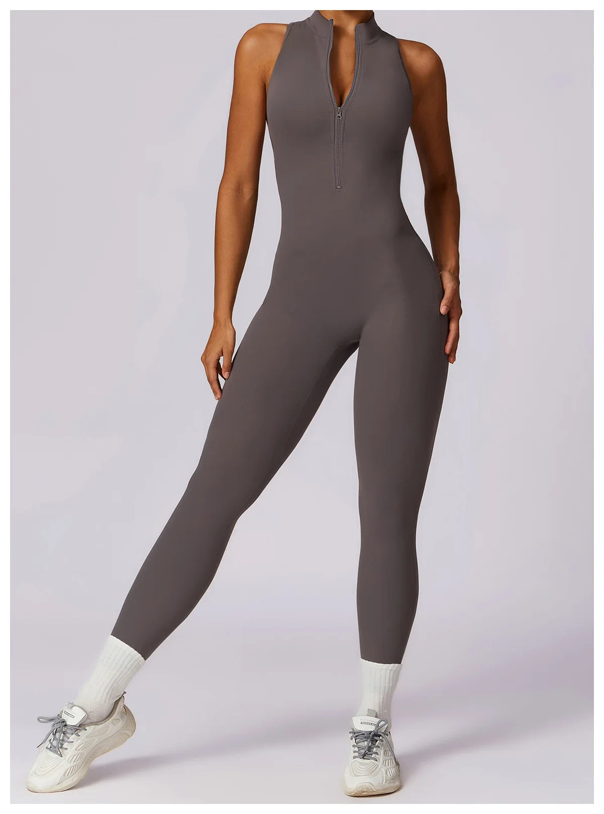 V Back One-Piece Yoga Suit for Women