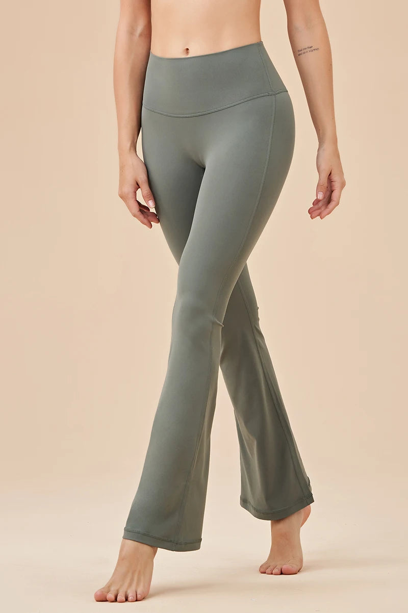 Womens Bell Bottom Yoga Pants – Stretch & Comfort