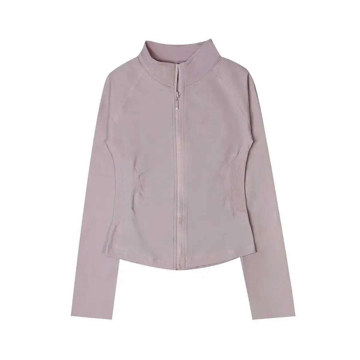 Seamless Zip Workout Jacket for Women – Slim Fit