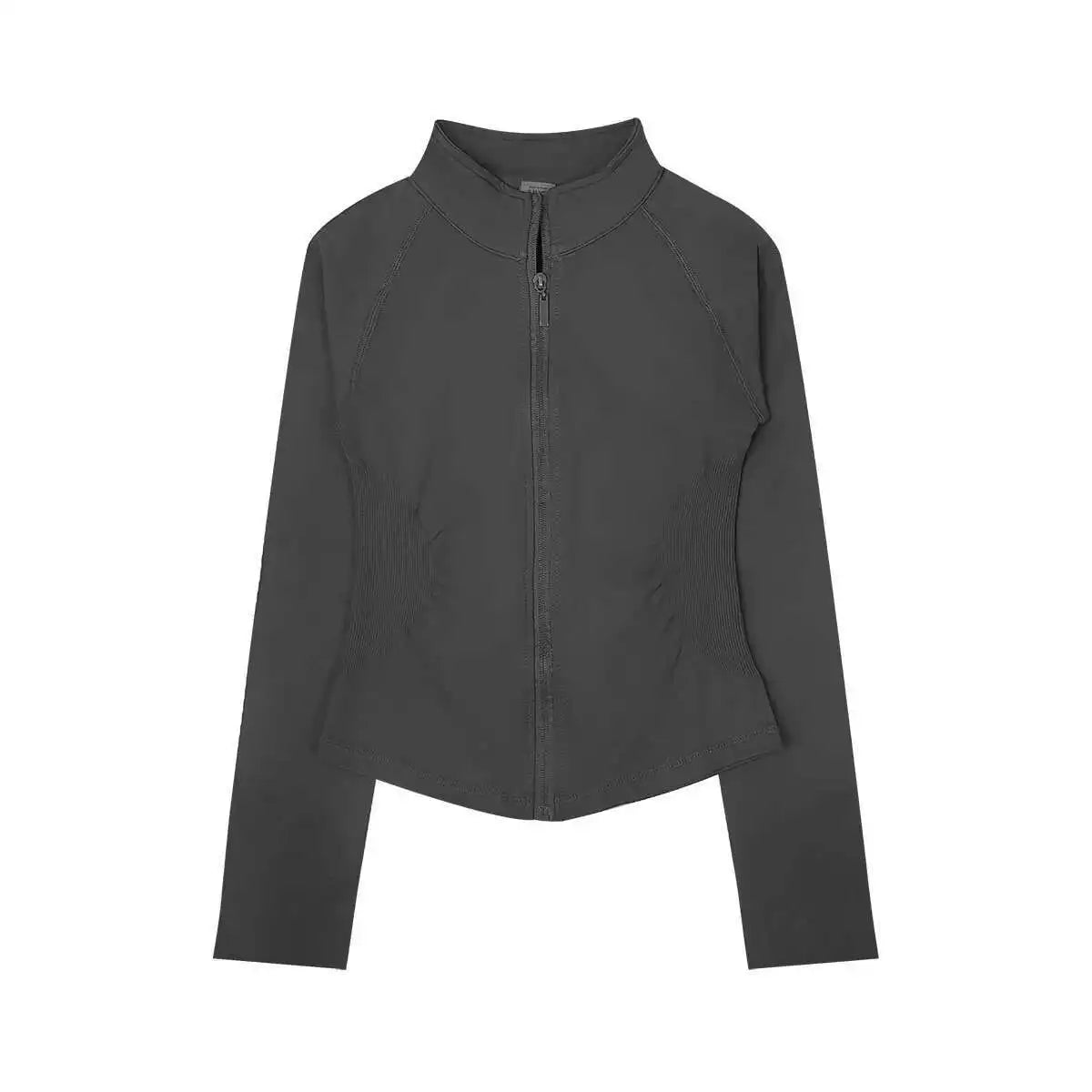 Seamless Zip Workout Jacket for Women – Slim Fit