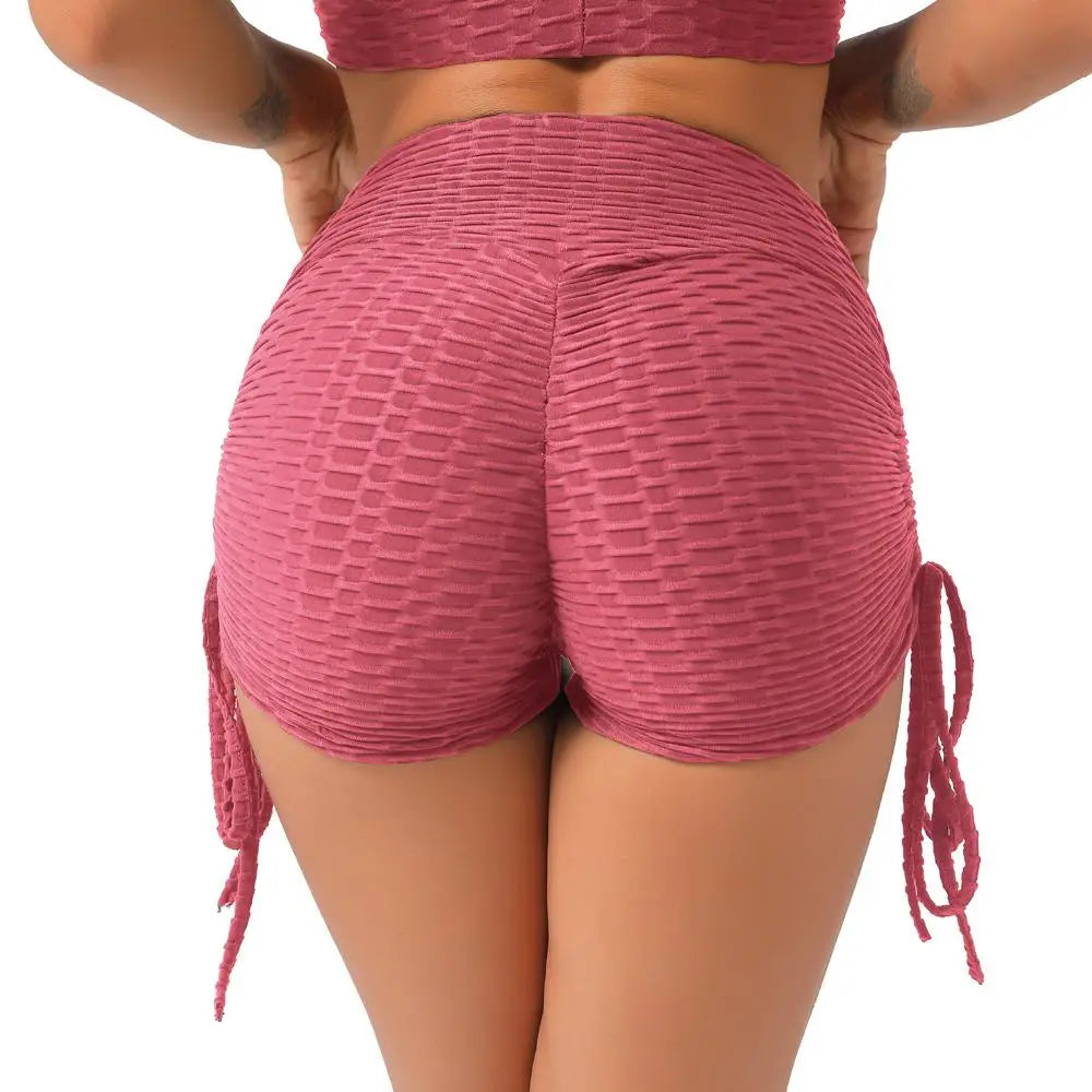 KiKis Push Up Sport Shorts Women - Textured High Waist