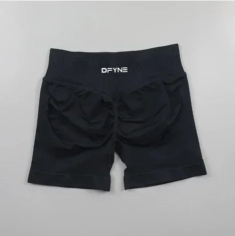 Df Impact Brand Shorts Low Waist Seamless Yoga Shorts Scrunch Bum Gym Shorts Women Workout Biker Stretch Fitness Short
