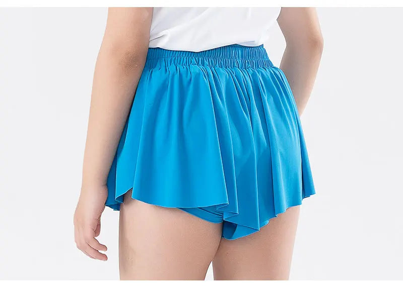 KiKis Yoga Running Skirt Shorts for Women with Pocket
