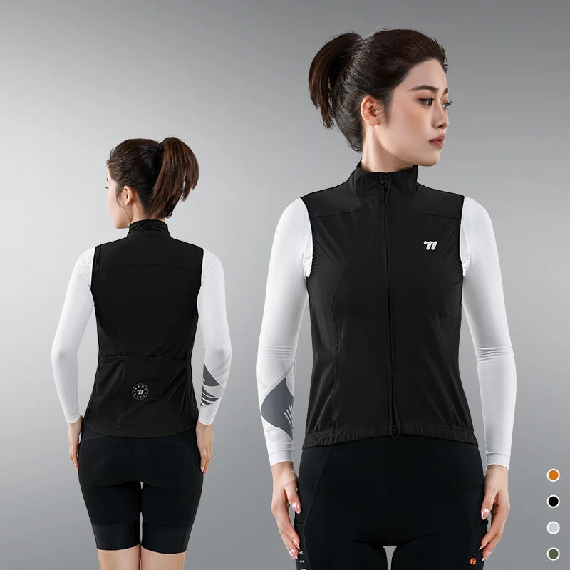 Women's Cycling Vest Summer Lightweight Windproof
