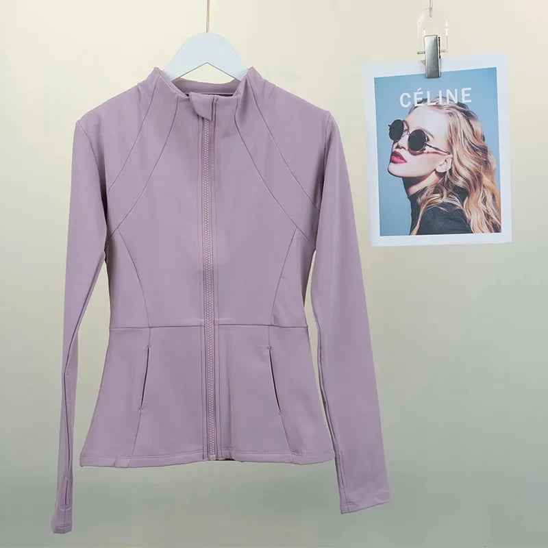 Women's Fleece Yoga Jacket - Cozy & Stretchy