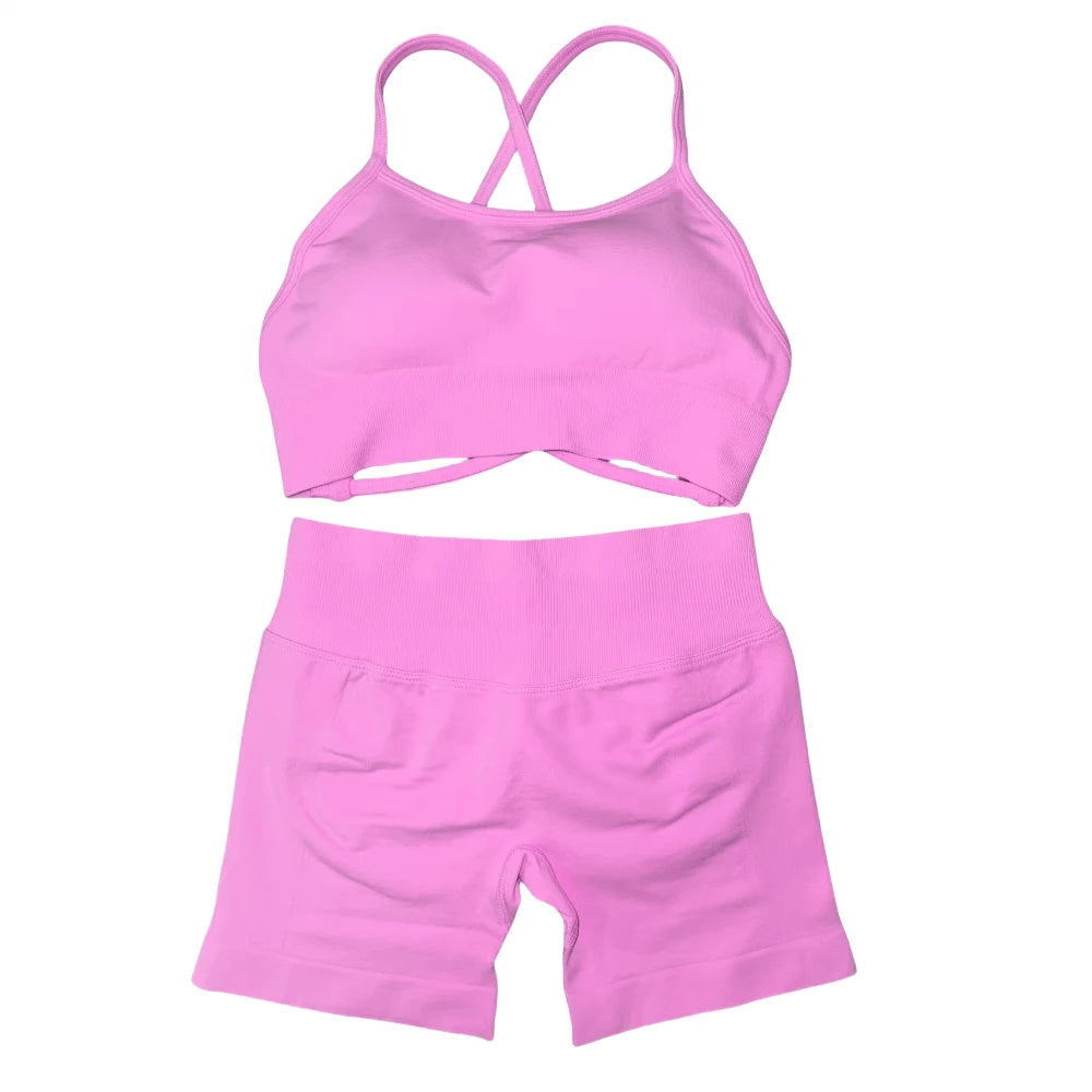 Women's Seamless Gym Set - Soft, Stretchy Activewear