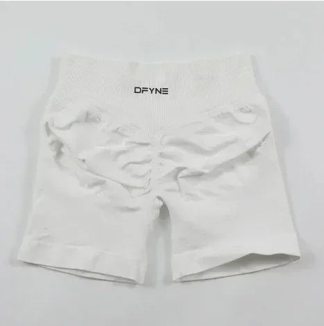 Df Impact Brand Shorts Low Waist Seamless Yoga Shorts Scrunch Bum Gym Shorts Women Workout Biker Stretch Fitness Short