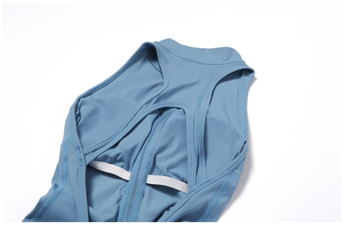 V Back One-Piece Yoga Suit for Women