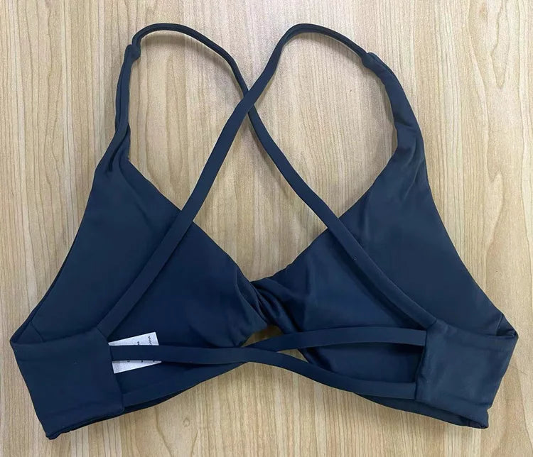 Padded Front Twist Sports Bra for Women