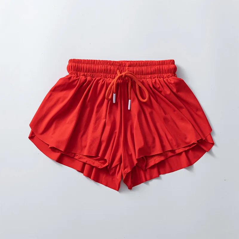 KiKis Yoga Running Skirt Shorts for Women with Pocket