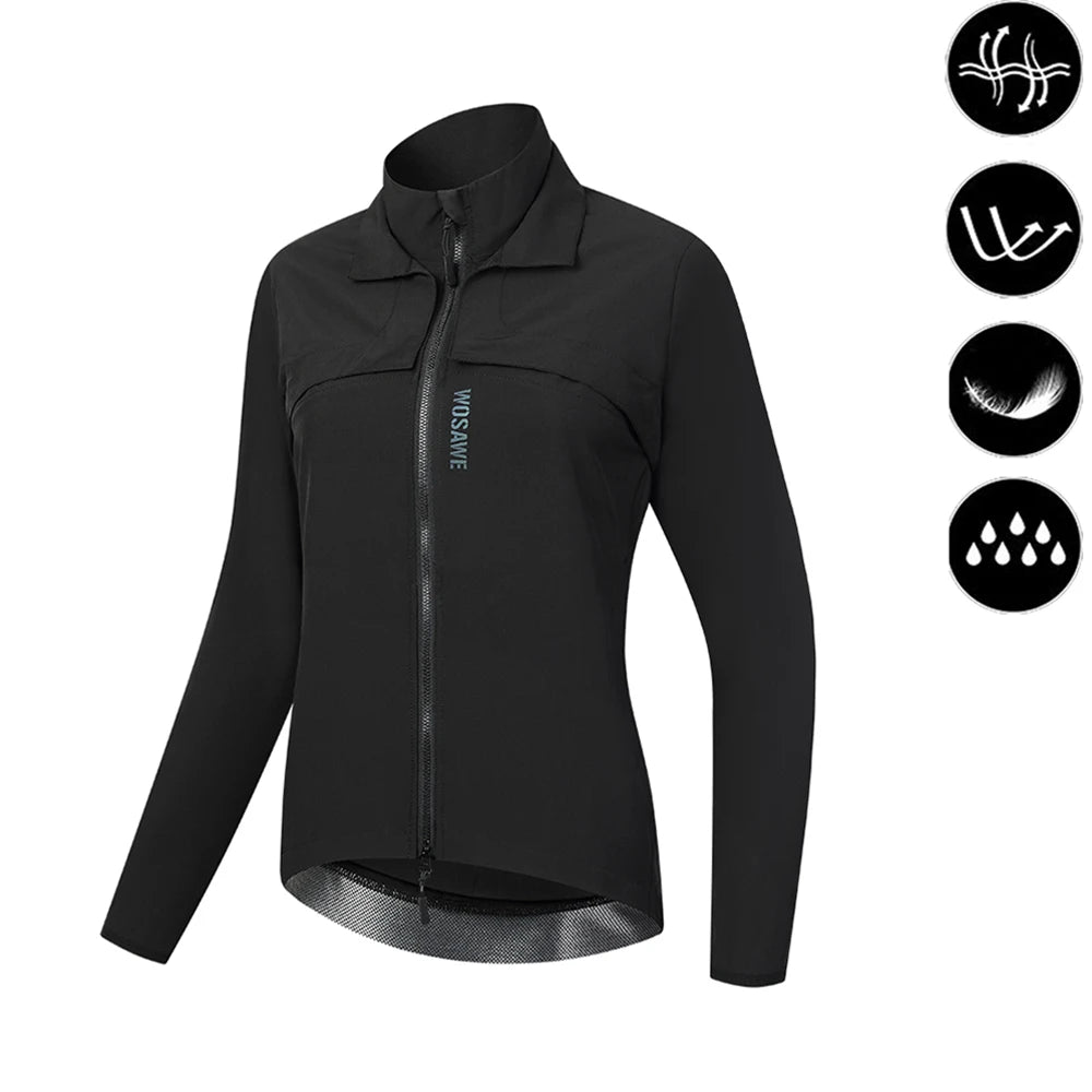 Women's Reflective Cycling Jackets - Neon Green Set