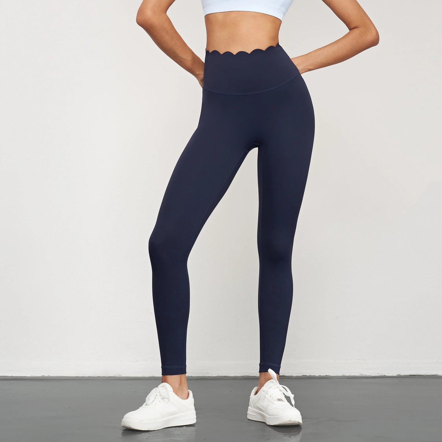 Women Seamless Lotus Arc Yoga Pants High Waist