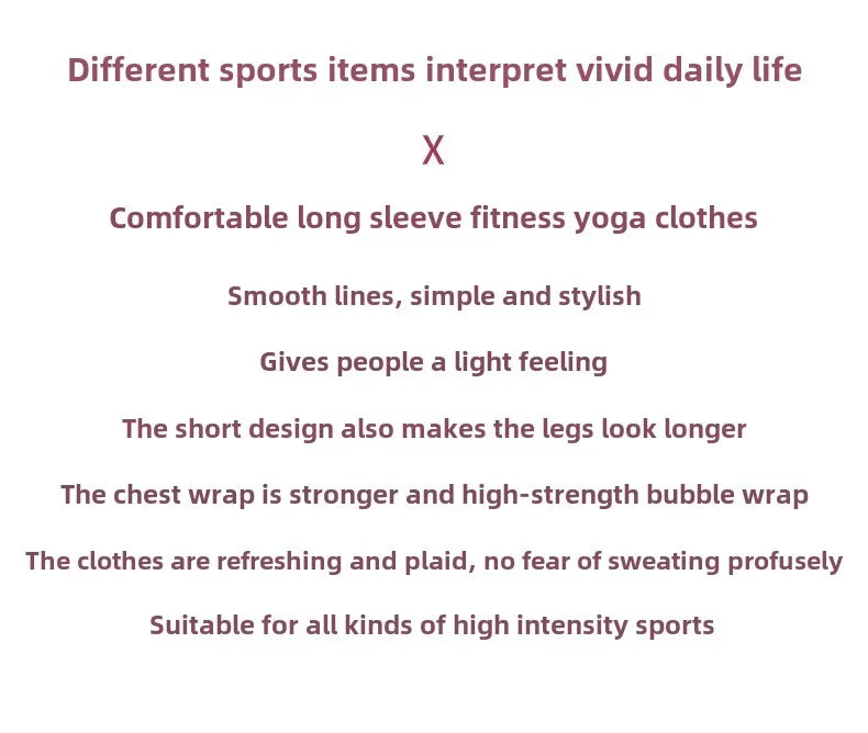 Comfortable women's long sleeve yoga top with smooth lines and high-strength bubble wrap design