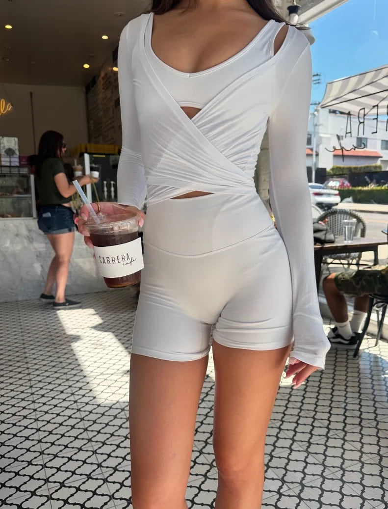 Women's Long Sleeve Yoga Top with Soft Stretch Fabric