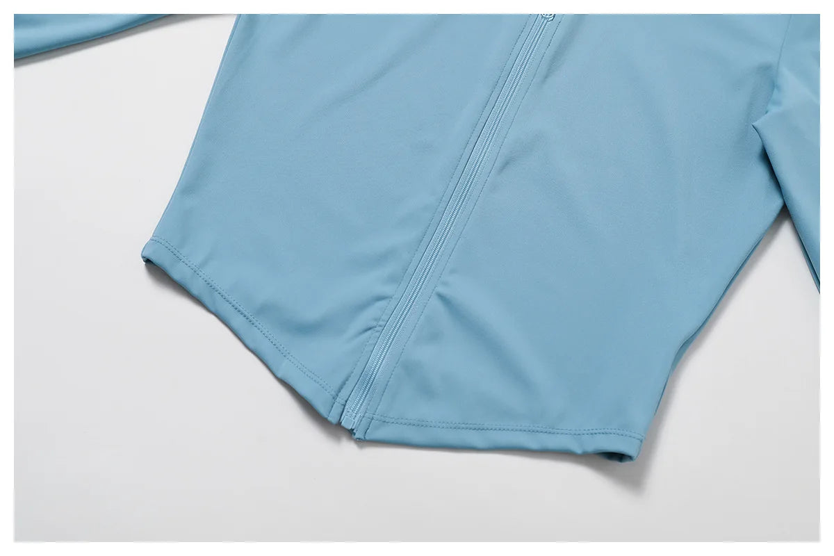 Women's Gym Workout Zip Up Top - Slim Fit