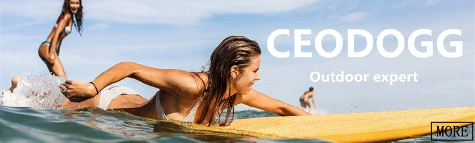 Women surfing on a sunny day featuring women's scrunch booty shorts for active outdoor wear