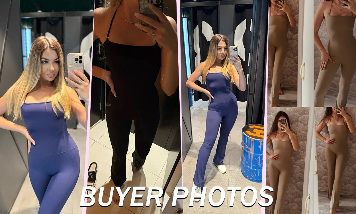 KiKis one piece yoga suit for women shown in blue black and beige colors worn by model in different poses