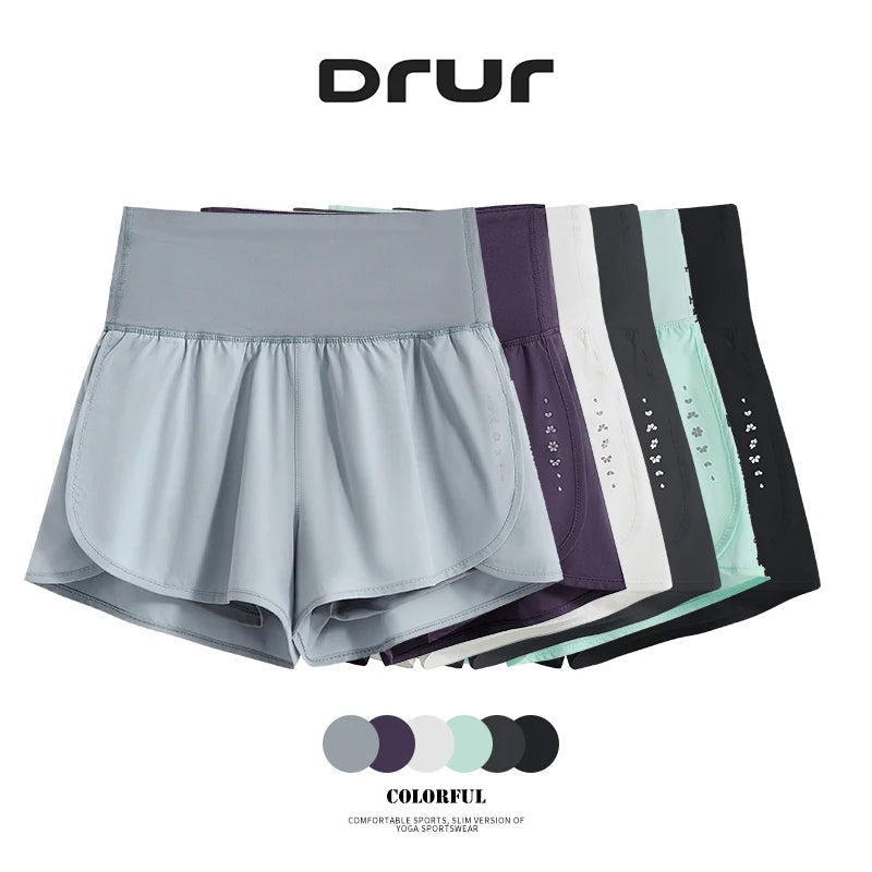 KiKis Womens Running Shorts in multiple colors with comfortable high waist and breathable fabric