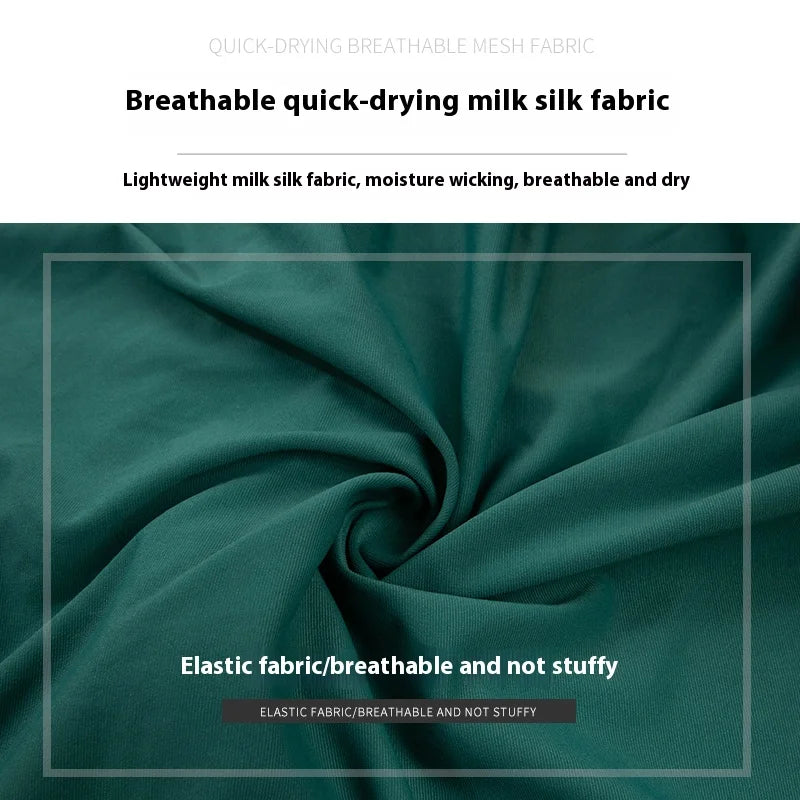 Close-up of breathable quick-drying milk silk fabric used in women's long sleeve cycling jersey by KiKis