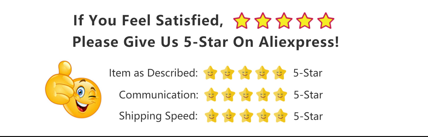 Five-star customer satisfaction rating graphic with thumbs up emoji for women's golf windbreaker jacket