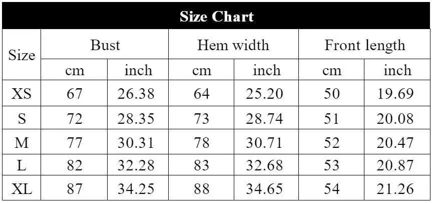 KiKis size chart showing bust, hem width, and front length measurements for seamless zippy workout jacket for women in XS to XL