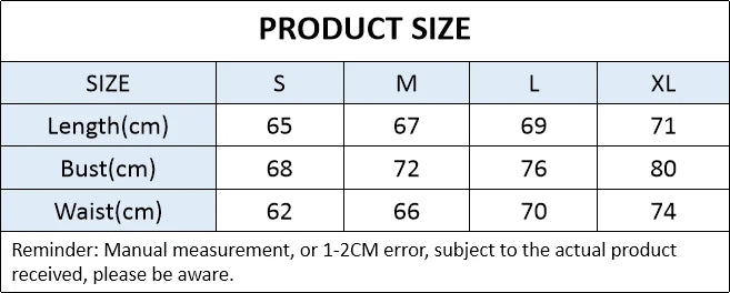 Size chart for KiKis women's cross back yoga jumpsuit showing measurements for S, M, L, and XL
