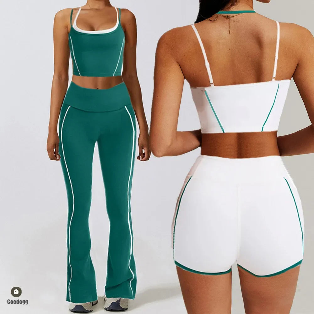 Pocket Yoga Shorts Women Fitness Running Cycling Squat Proof Sports Leggings High Waist Workout Gym Shorts Bottom Tights XP215